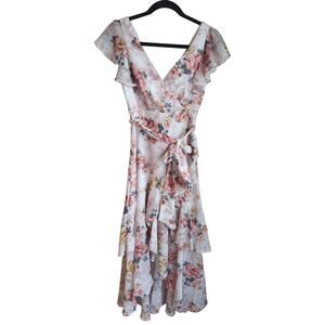 Ever New Tiffany Wrap Midi Dress - Size 0 - Excellent!